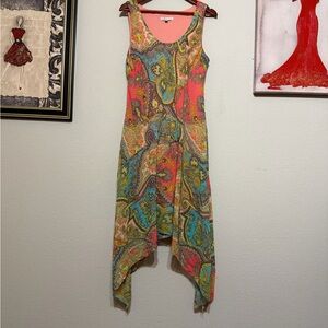 Robbie Bee Multicolor Asymmetrical Dress